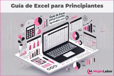 Guía rápida de Excel para principiantes con elementos visuales claros.