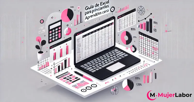 Guía completa de Excel para principiantes con gráficos y ejemplos visuales claros.