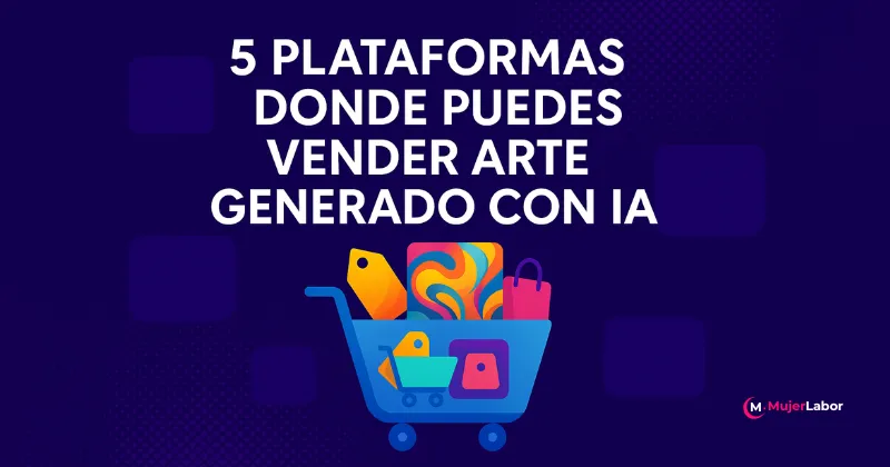Cinco plataformas donde puedes vender arte generado con inteligencia artificial