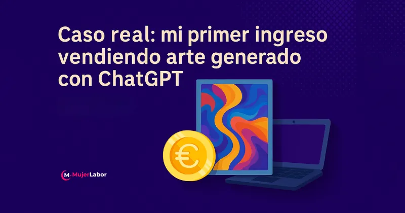 Caso real de primer ingreso vendiendo arte generado con inteligencia artificial usando ChatGPT